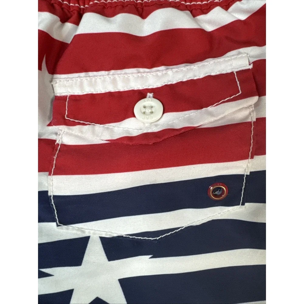 Baby Gap Toddler‎ Boys Stars And Stripes Patriotic Swim Trunks Size 18-24 Months